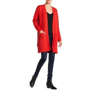 Joe Fresh+ Gorgeous Long Red Cardigan